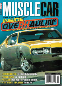 MUSCLECAR ENTHUSIAST 2004 NOV - INSIDE OVERHAULIN', DON GARLITS, '05 MUSTANG GT